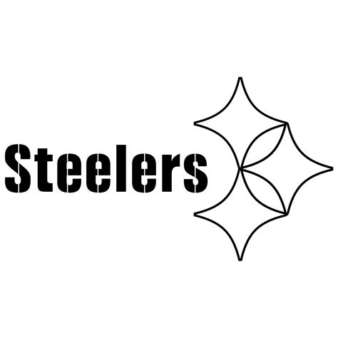 steelers svg black and white